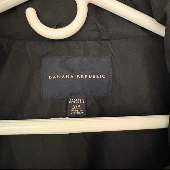 Banana Republic Womens Small Water Resistant Fleece Lined Jacket Coat Rain Hood - Picture 3 of 13